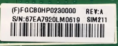 MAIN PARA MONITOR HP / NUMERO DE PARTE FGCB0HP023 / 715G7609-M01-000-0H4L / NUMERO DE PANEL LTM215HL01 / MODELO HSTND-8071-L - Imagen 4